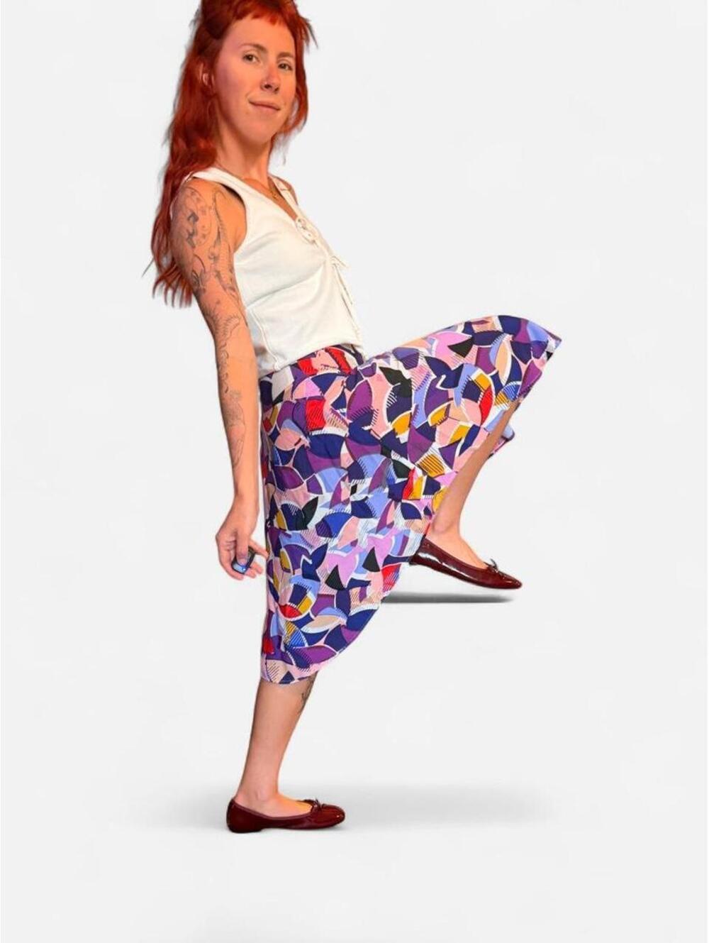 Maeve Women's Multi and Purple Skirt